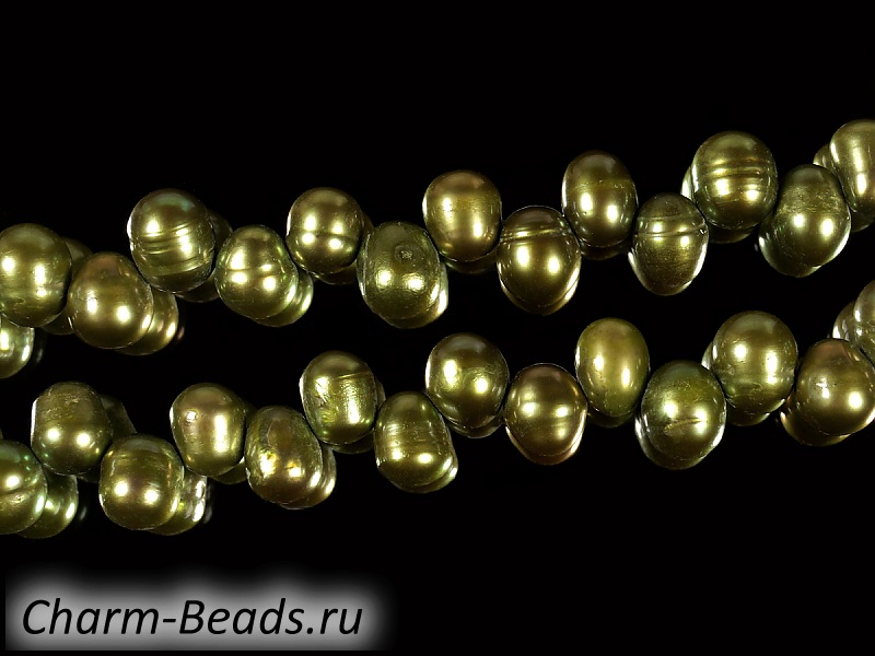 Бусины жемчуга 7.5x6мм