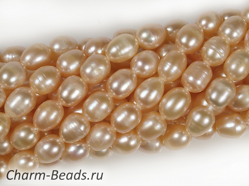 Бусины жемчуга 8х6.5  мм 8x6.5мм