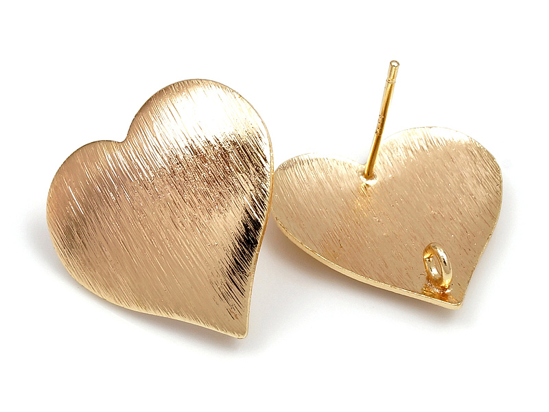 Швензы пусеты "Рифленое сердце" для создания украшений. Покрытие - золото 14К. Диаметр незамкнутого колечка 3 мм. Цена указана за пару.
