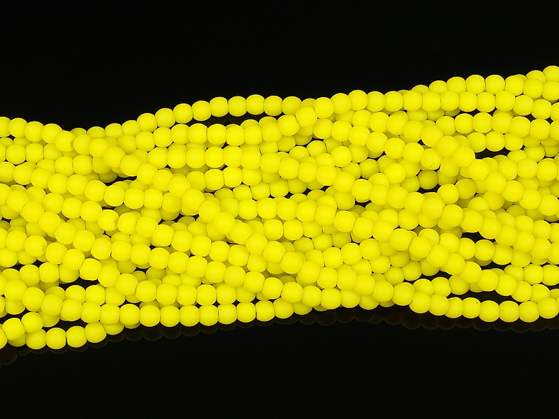 Бусины желтого опала для создания украшений (имитация)_. Диаметр отверстия - 0.6 мм. Размеры, вес, длина и количество бусин на нити указаны примерно.
