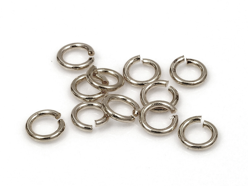 Соединительные колечки кольца с родиевым покрытием для создания бижутерии (украшений). Цена указана за упаковку.
