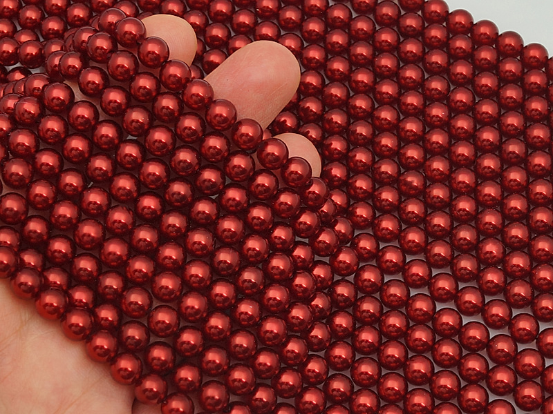Жемчуг майорка Red Coral