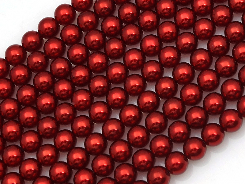 Жемчуг Swarovski Crystal Red Coral (имитация)