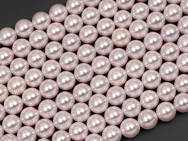 Бусины круглого платинового жемчуга Shell Pearl