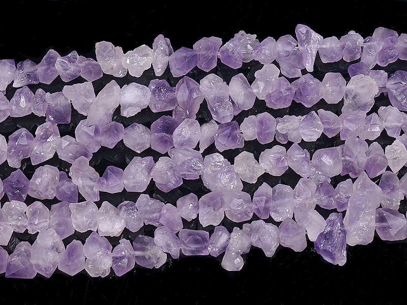 Дикие бусины друзы аметиста