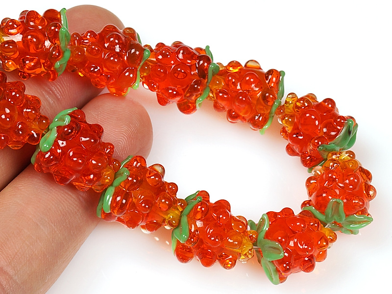 Стеклянные бусины лэмпворк (lampwork) "Светло - красная малина" для создания украшений (бижутерии). Диаметр отверстия 2 мм. Размеры и вес усреднены. Точнее замеряем по требованию.


 | Интернет-магазин товаров для рукоделия