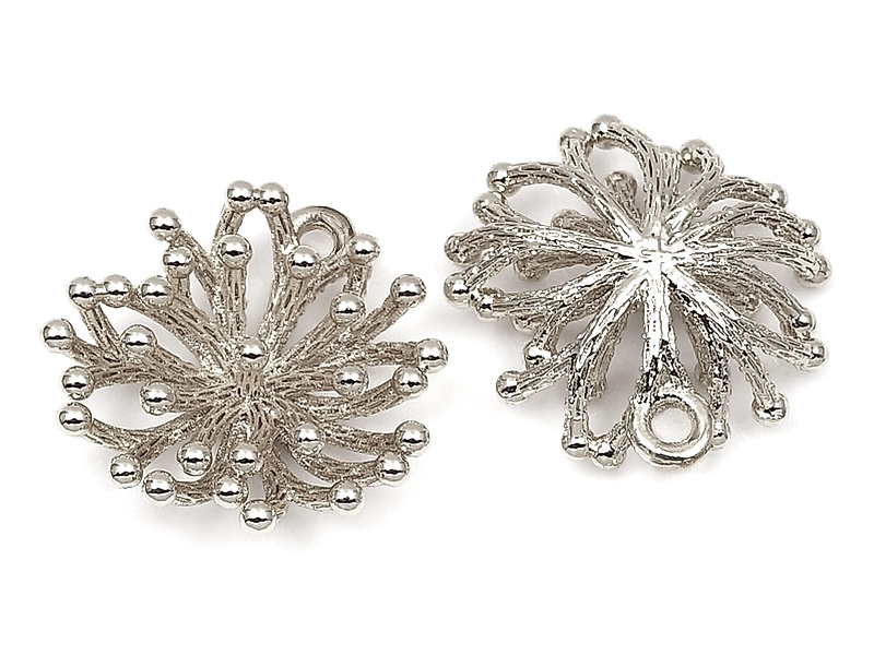 Пoдвecка "Цветок хризантемы" родий