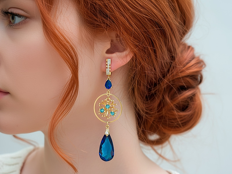 Набор материалов "Ассиметричные серьги с подвесками - веточками коралла"