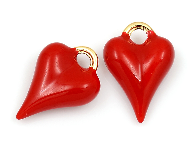 Подвеска "Красное сердце"