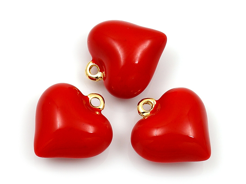 Подвеска "Маленькое красное сердце"