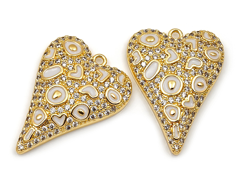 Подвеска "Сердце золотых сердечек"