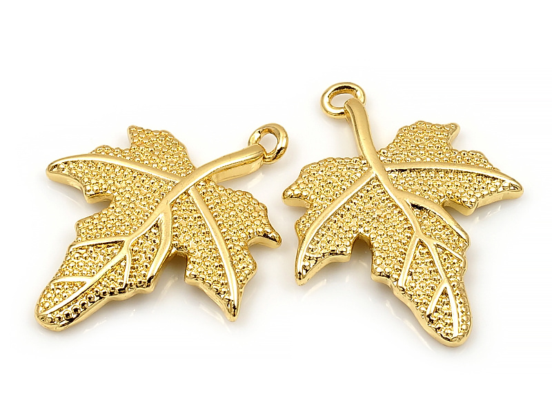 Подвеска "Золотой виноградный лист"