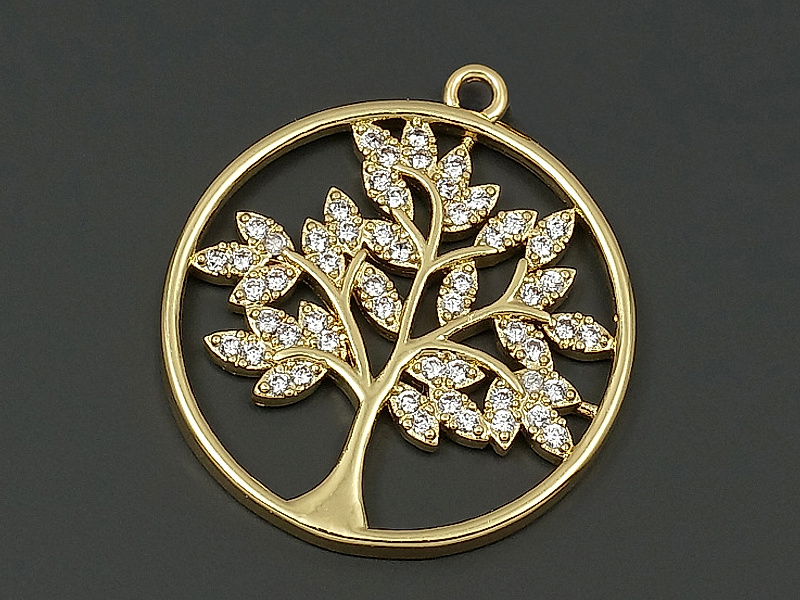 Подвеска "Дерево в золотом кольце"
