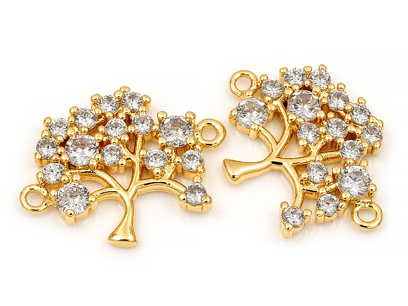 Коннекторы "Волшебное золотое дерево" для создания бижутерии (украшений). Покрытие - золото 14К. Вставки - инкрустация фианитами. Размеры - 20х14х2 мм. Диаметр подвесных колечек - 1.5 мм, колечки замкнуты. Цена указана за штуку.
| Интернет-магазин товаров для рукоделия