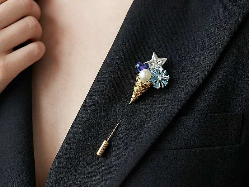 Набор материалов "Брошь бутоньерка с зимним букетом"