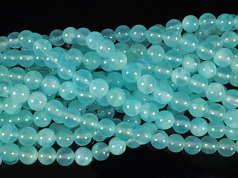 Бусины бирюзового кальцита