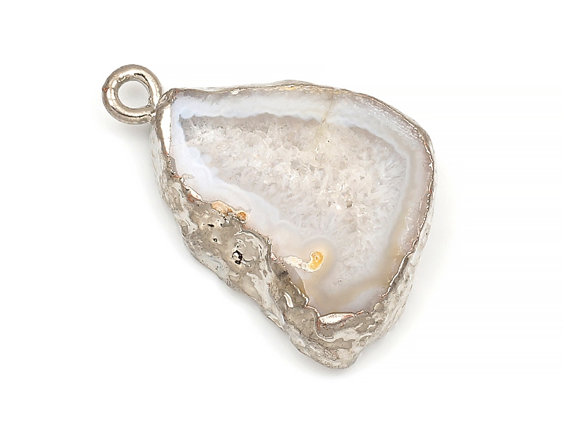 Подвеска среза жеоды морозного агата в оправе цвета "серебро". Месторождение - Бразилия. Подвес - 2 мм. Размеры и вес усреднены. Мелкие выемки.
| Интернет-магазин товаров для рукоделия