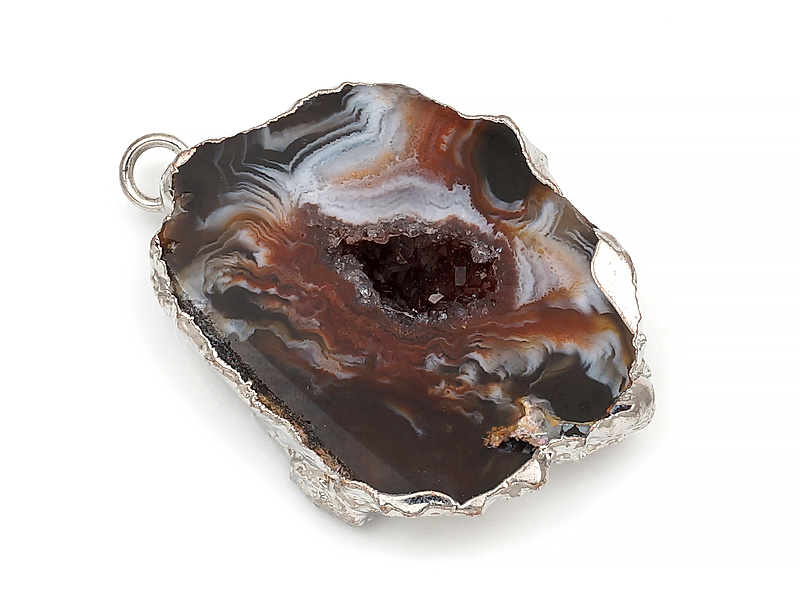 Подвеска среза жеоды морозного агата в оправе цвета "серебро". Месторождение - Бразилия. Подвес - 2 мм. Размеры и вес усреднены. Мелкие выемки.
| Интернет-магазин товаров для рукоделия