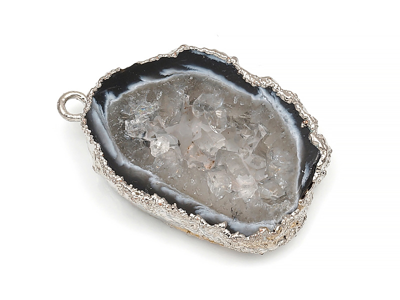 Подвеска среза жеоды морозного агата в оправе цвета "серебро". Месторождение - Бразилия. Подвес - 2 мм. Размеры и вес усреднены. Мелкие выемки.
| Интернет-магазин товаров для рукоделия