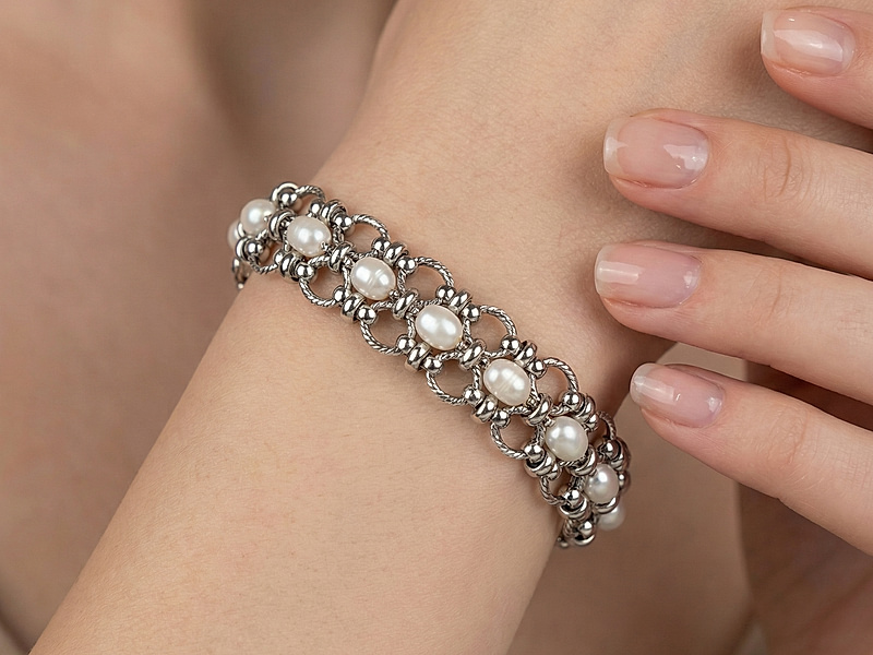 Набор материалов "Парчовый браслет в стиле David Webb"