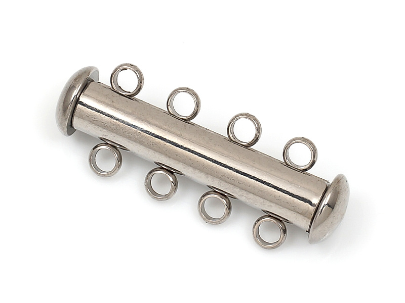 Замочки слайдеры на 4 нити нержавеющая сталь 26x10x5мм