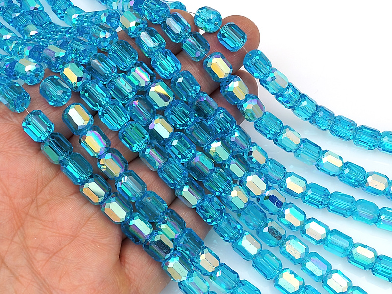 Бусины граненые бочонок "Апатит"