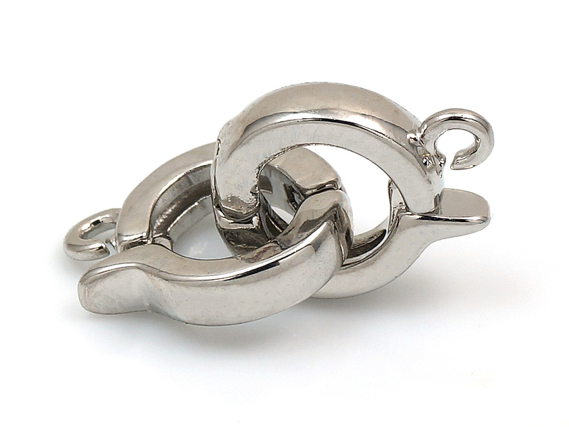 Съемный круглый бейл серебро для создания бижутерии (украшений). Покрытие - родий. Диаметр отверстия - 1.2 мм, замкнуто. Размер внутреннего пространства - 5x2 мм. Цена указана за штуку.
| Интернет-магазин товаров для рукоделия