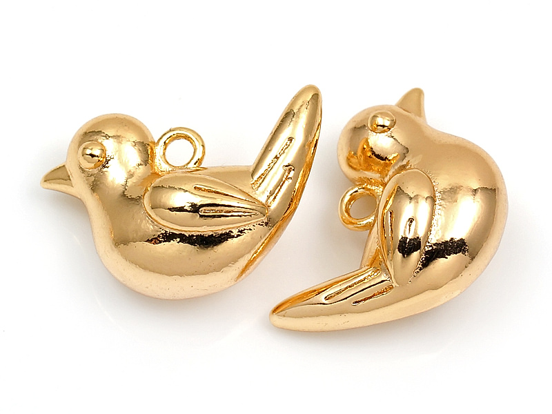 Подвеска "Золотой голубь" для создания бижутерии (украшений). Покрытие - золото 14К. Размеры - 18х12х8 мм. Диаметр подвесного колечка - 1.5 мм, колечко замкнуто. Цена указана за штуку.
| Интернет-магазин товаров для рукоделия