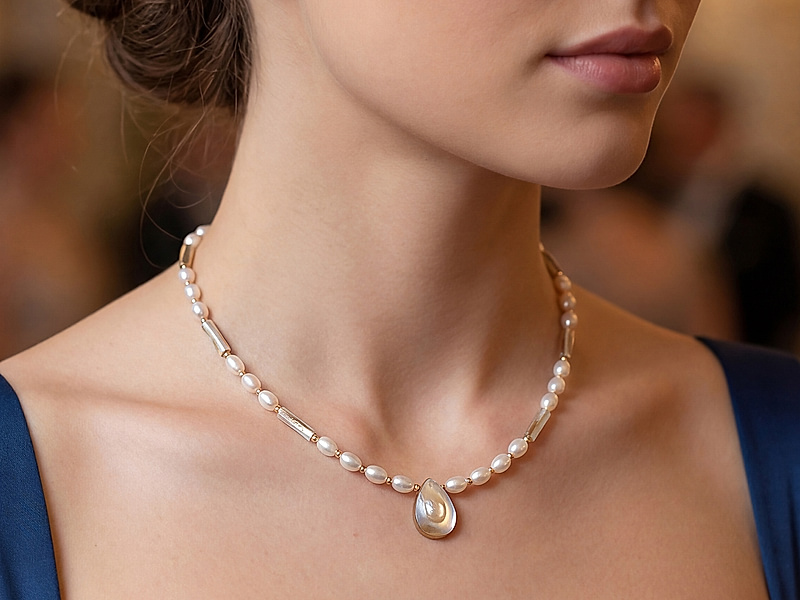 Набор материалов "Чокер  с жемчугом мабе"