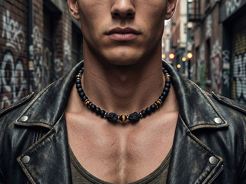 Набор материалов "Мужской чокер с тектитом"