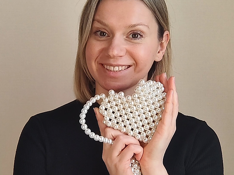 Набор материалов "Сумочка из жемчуга майорка"