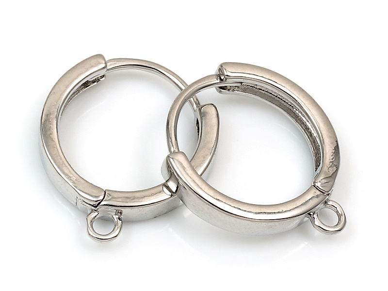 Швензы конго "Серебряный гладкий круг"