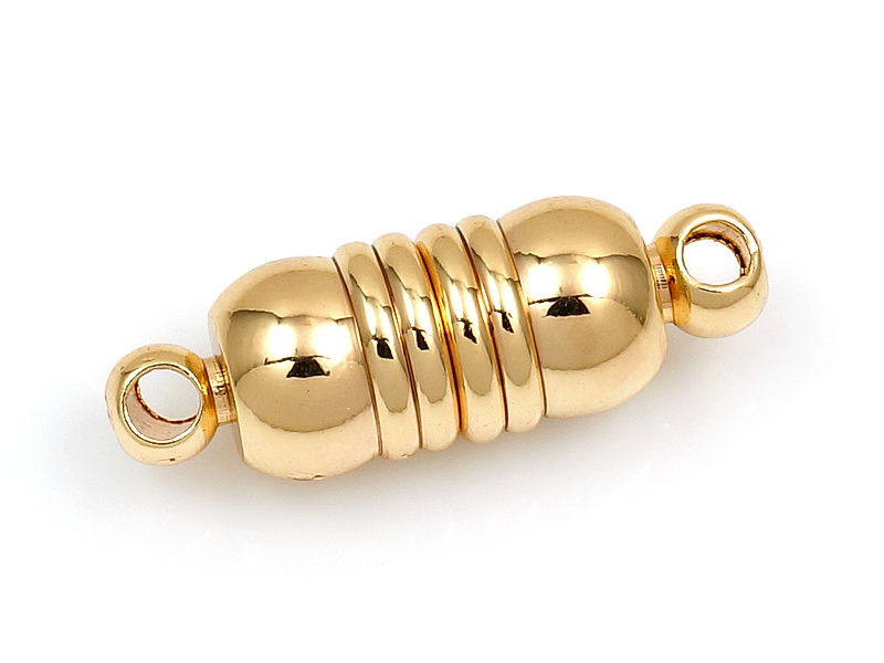 Магнитный замочек "Золотые круги" для создания бижутерии (украшений). Покрытие - золото 14К. Размеры центрального элемента без колечек - 12х6 мм. Диаметр двух подвесных колечек - 1.8 мм, колечки замкнуты, внешние размеры колечка - 3х3 мм. Цена указана за штуку.
 | Интернет-магазин товаров для рукоделия