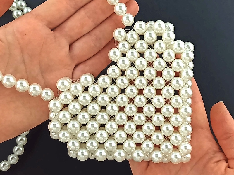 Набор материалов "Сумочка из жемчуга майорка"