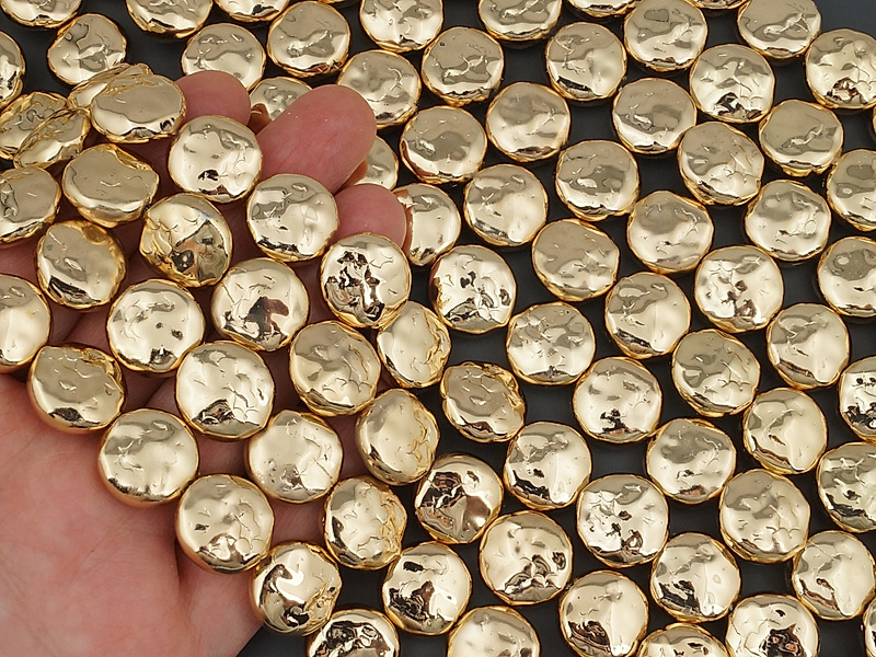 Бусины золотого барочного жемчуга майорка таблетка, монетка