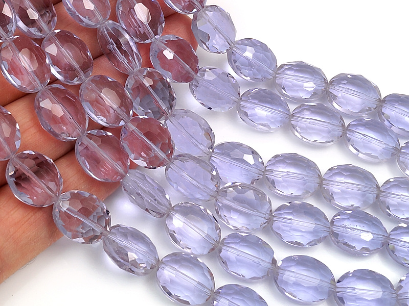 Граненые стеклянные бусины овалы александрит со сменой цвета для создания бижутерии (украшений). При искуственном освещении - бусины бледно-голубые, при естественном - сиреневые. Диаметр отверстия 1.2 мм. Размеры, вес, длина и количество бусин на нити указаны примерно. Точнее замеряем по требованию.
| Интернет-магазин товаров для рукоделия