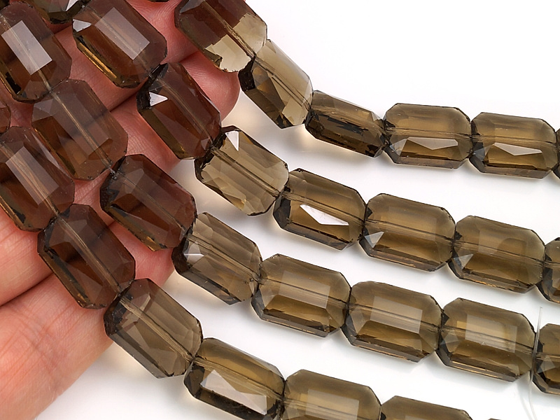 Граненые стеклянные бусины плоские прямоугольники дымчатый кварц, раухтопаз для создания бижутерии (украшений). Диаметр отверстия 1.2 мм. Размеры, вес, длина и количество бусин на нити указаны примерно. Точнее замеряем по требованию.
| Интернет-магазин товаров для рукоделия