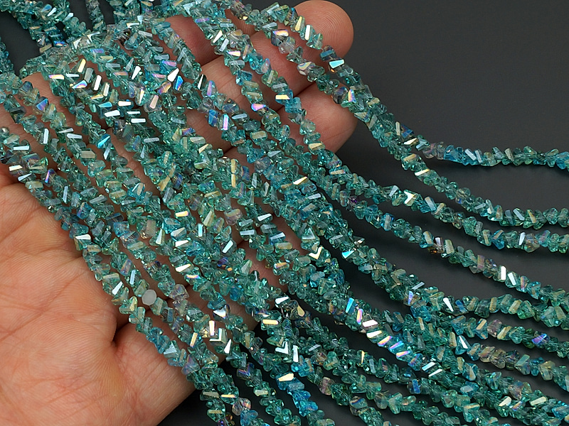 Граненые стеклянные бусины, алмазная крошка треугольникмикс цветов зеленый, голубой, лиловый для создания бижутерии (украшений). Диаметр отверстия - 1.1 мм. Размеры, вес, длина и количество бусин на нити указаны примерно. Точнее замеряем по требованию.
| Интернет-магазин товаров для рукоделия