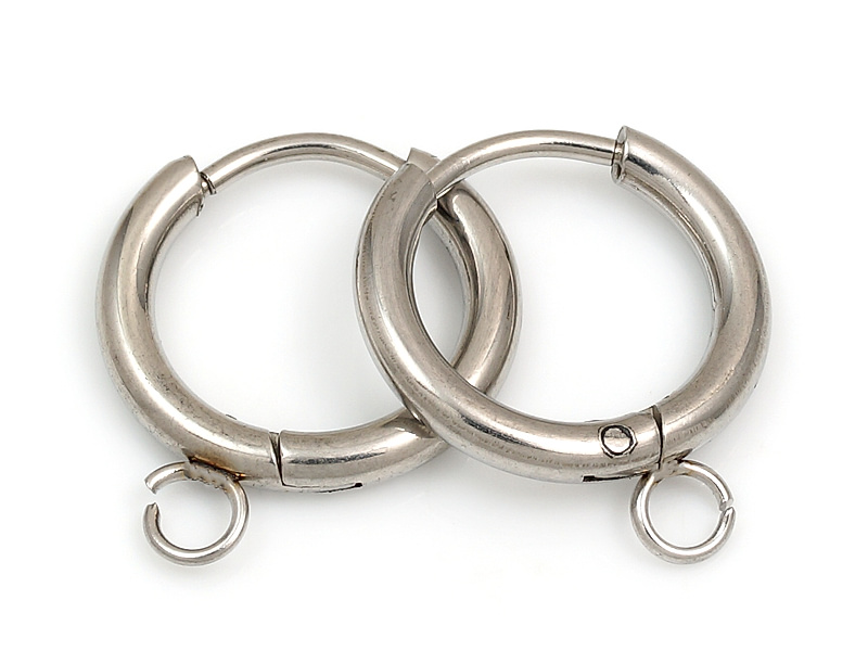 Швензы конго "Круг" из нержавеющей стали родий