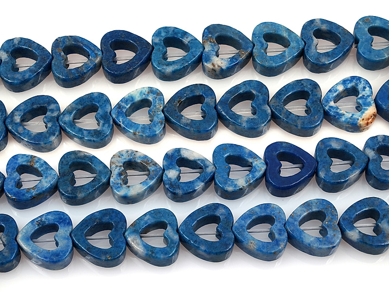 Бусины середчки лазурита. Место добычи - Афганистан. Диаметр отверстия - 1.5 мм. Внутреннее пространство - 4.5х3.5 мм. Размеры и  вес усреднены. Неровности и мелкие выемки.
 | Интернет-магазин товаров для рукоделия