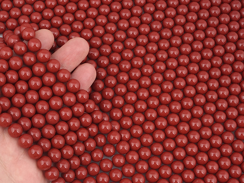 Жемчуг майорка красный коралл 8мм