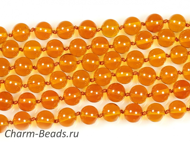 Бусины янтаря 8мм