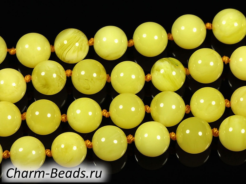 Бусины янтаря 5мм