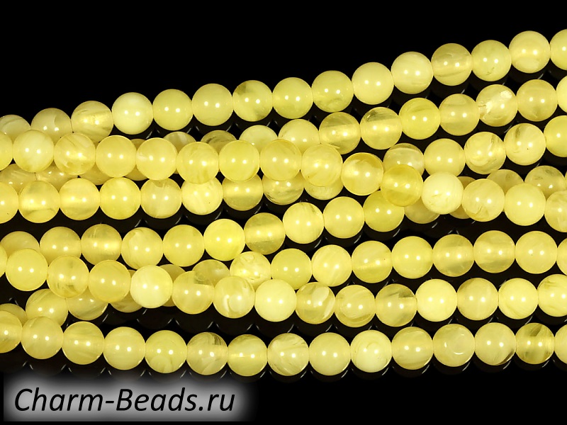 Бусины янтаря 5мм
