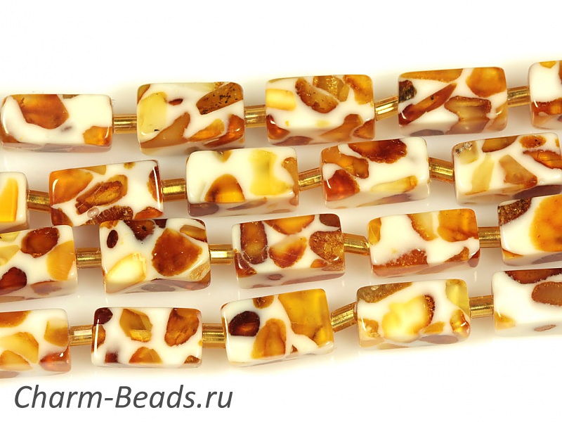 Бусины янтаря 11x5мм