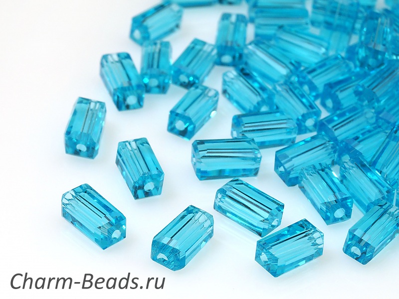 Бусины граненые прямоугольные 6x3мм