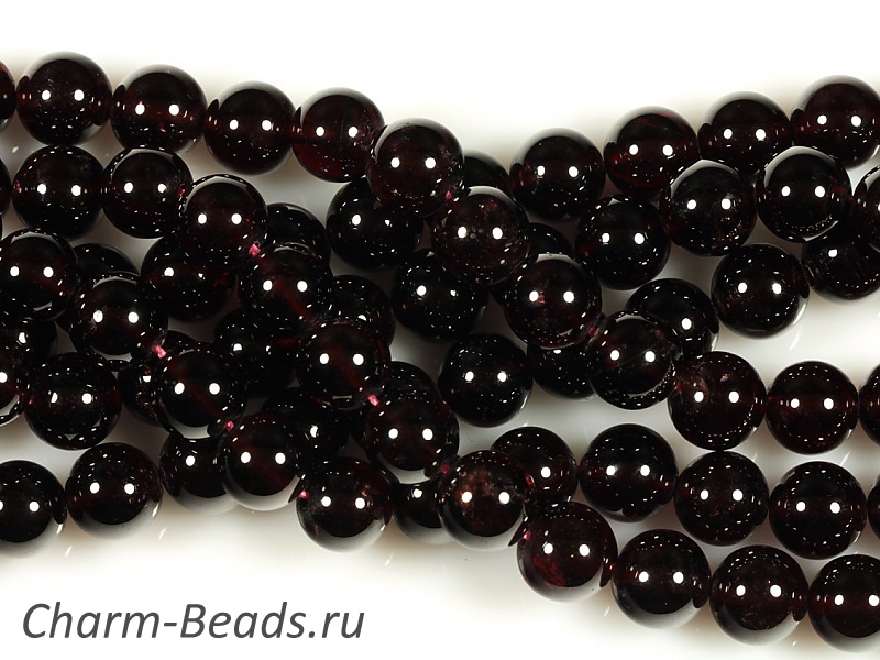 Бусины пироп класса А. Диаметр отверстия 1 мм. Цена указана за одну бусину. Размеры между бусинами могут отличаться на +0.5 мм. Есть небольшие уплощения. Уцененный товар. | Интернет-магазин товаров для рукоделия