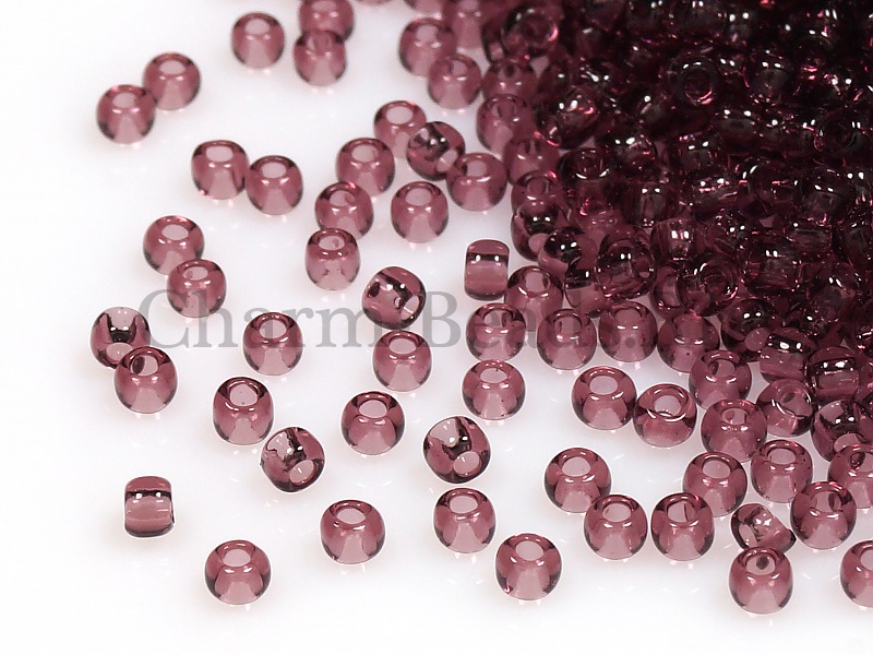 Бисер Toho, размер 11/0.  Цвет #6B (Прозрачный, аметист). Цена указана за 10 грамм. Производитель - Япония.  | Интернет-магазин товаров для рукоделия