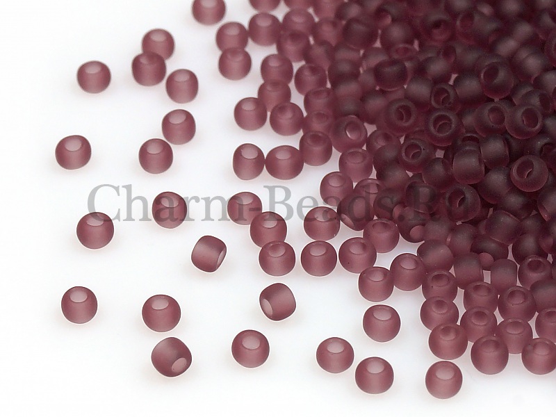 Бисер Toho, размер 11/0.  Цвет #6BF (Матовый прозрачный, аметист). Цена указана за 10 грамм. Производитель - Япония. | Интернет-магазин товаров для рукоделия