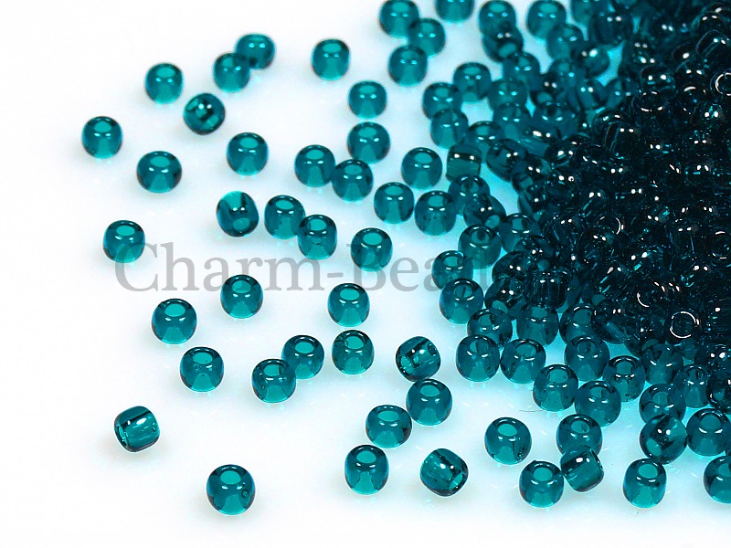 Бисер Toho, размер 11/0. Цвет #7BD (Прозрачный, капри). Цена указана за 10 грамм. Производитель - Япония.  | Интернет-магазин товаров для рукоделия